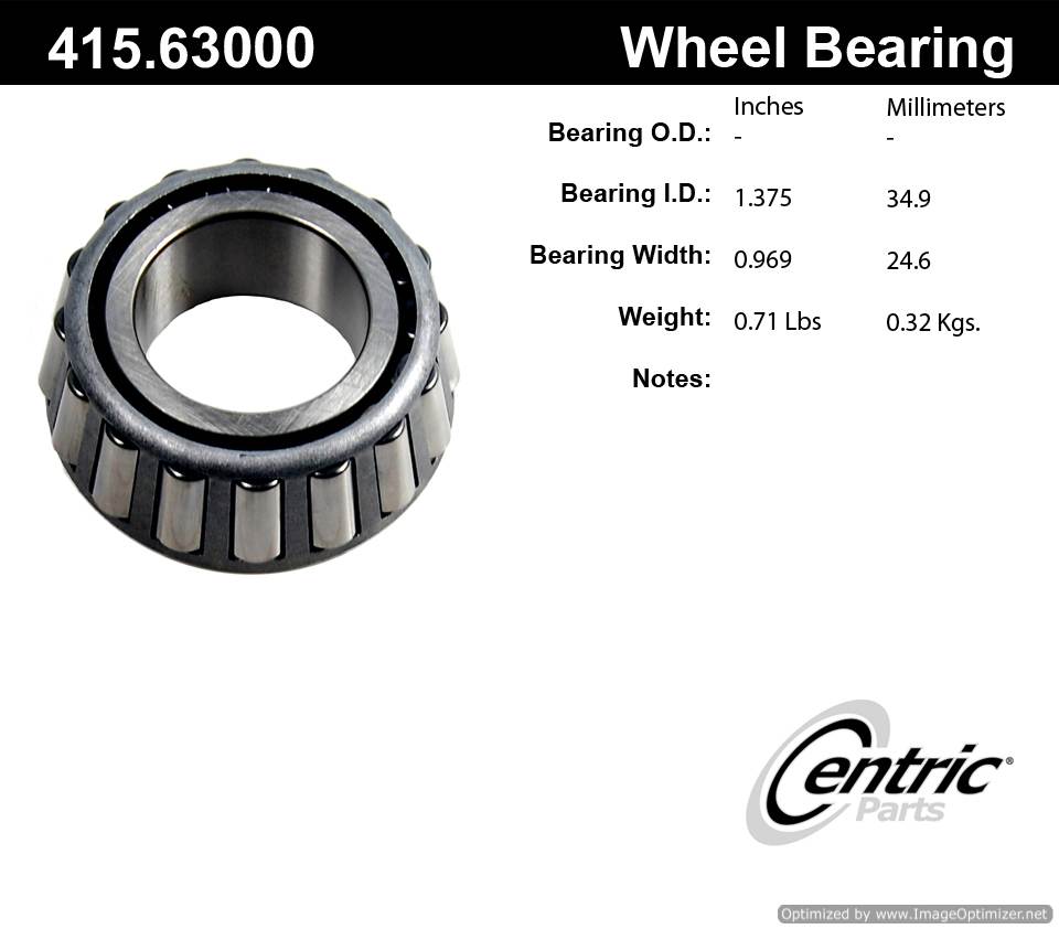 Centric 415.63000 Premium Taper Bearing 805890571056