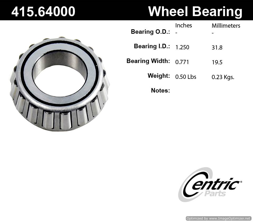 Centric 415.64000E Standard Bearing Cone 805890602552