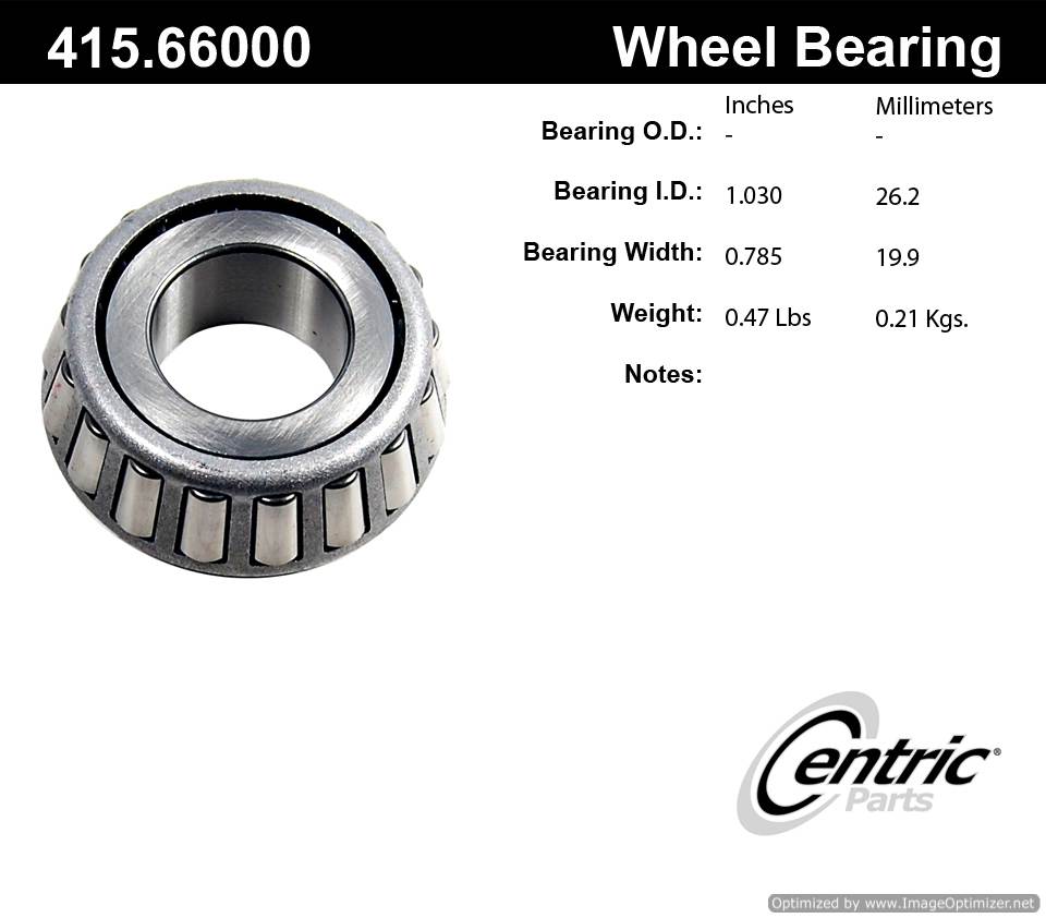 Centric 415.66000E Standard Bearing Cone 805890602682