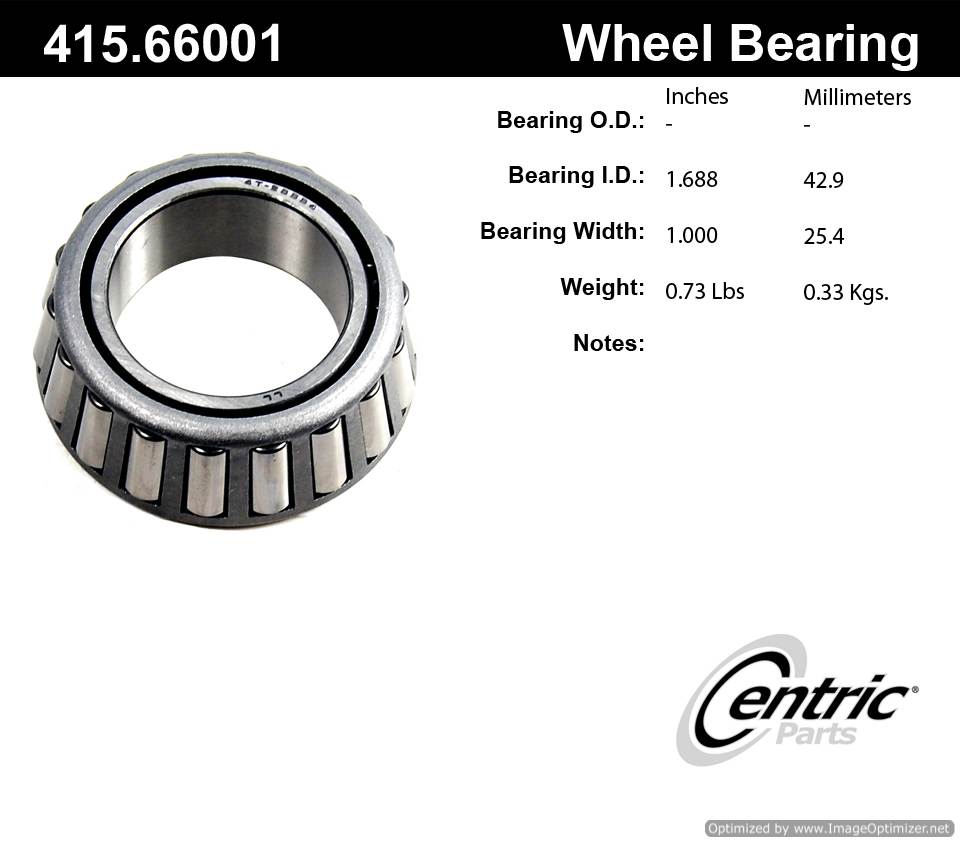 Centric 415.66001 Premium Taper Bearing 805890571391