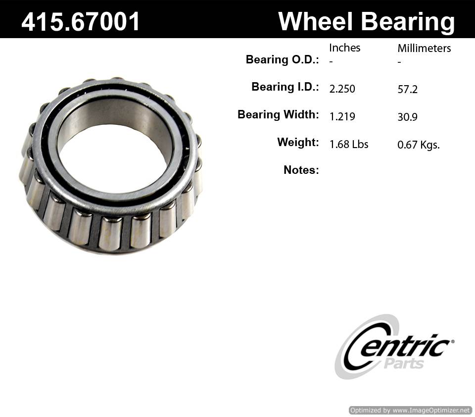 Centric 415.67001E Standard Bearing Cone 805890602774