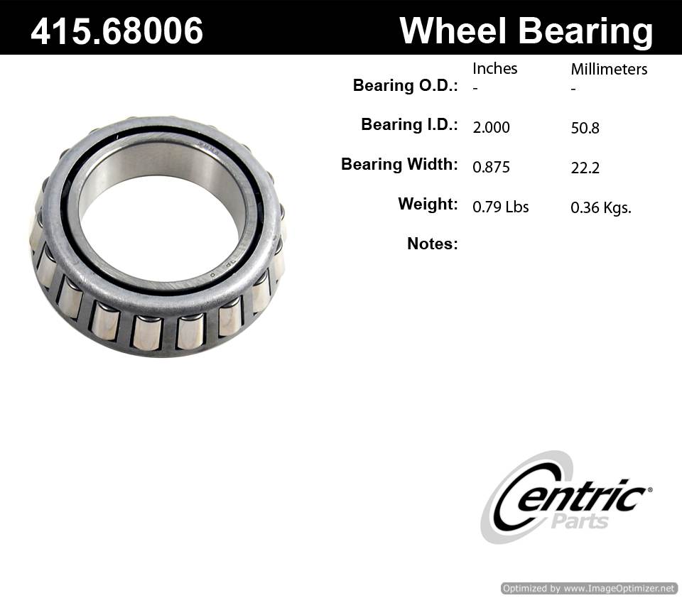 Centric 415.68006 Premium Taper Bearing 805890571742