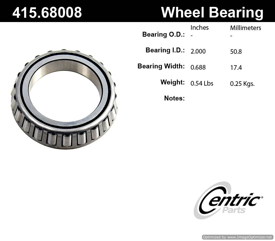 Centric 415.68008 Premium Taper Bearing 805890571766