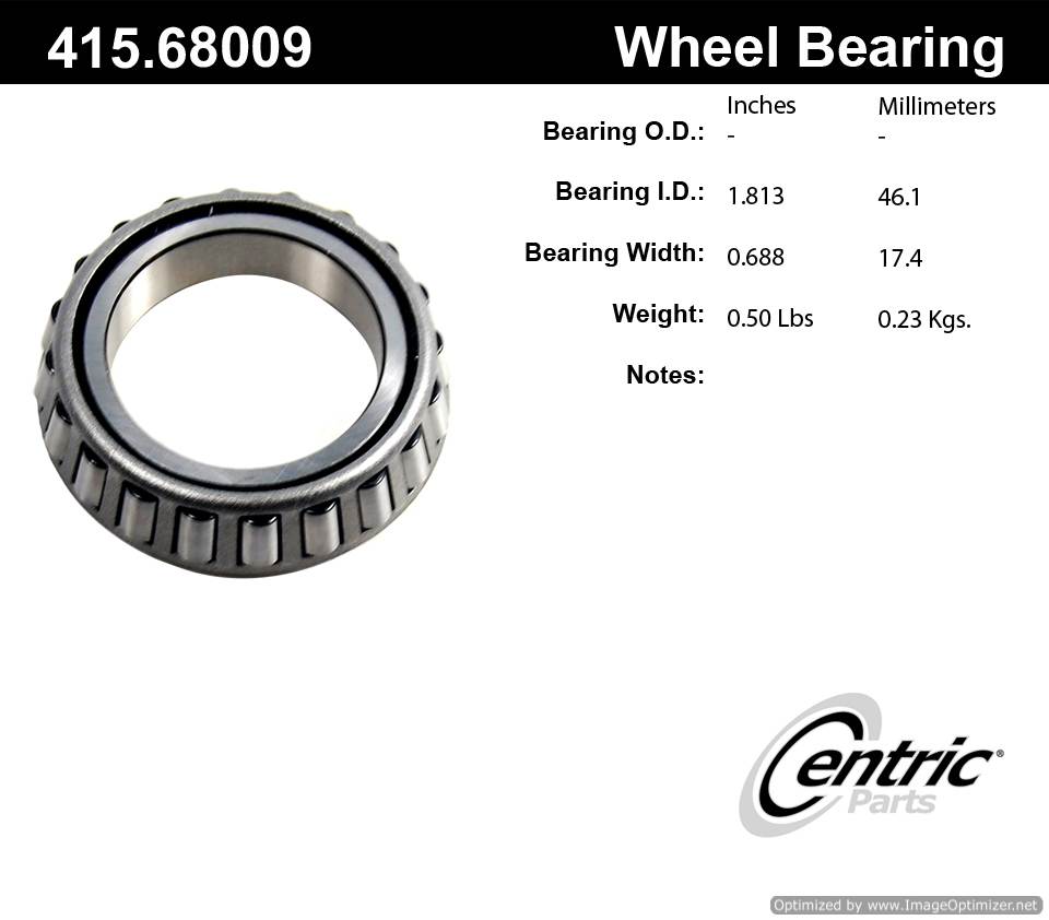 Centric 415.68009E Taper Bearing Cone 805890627753