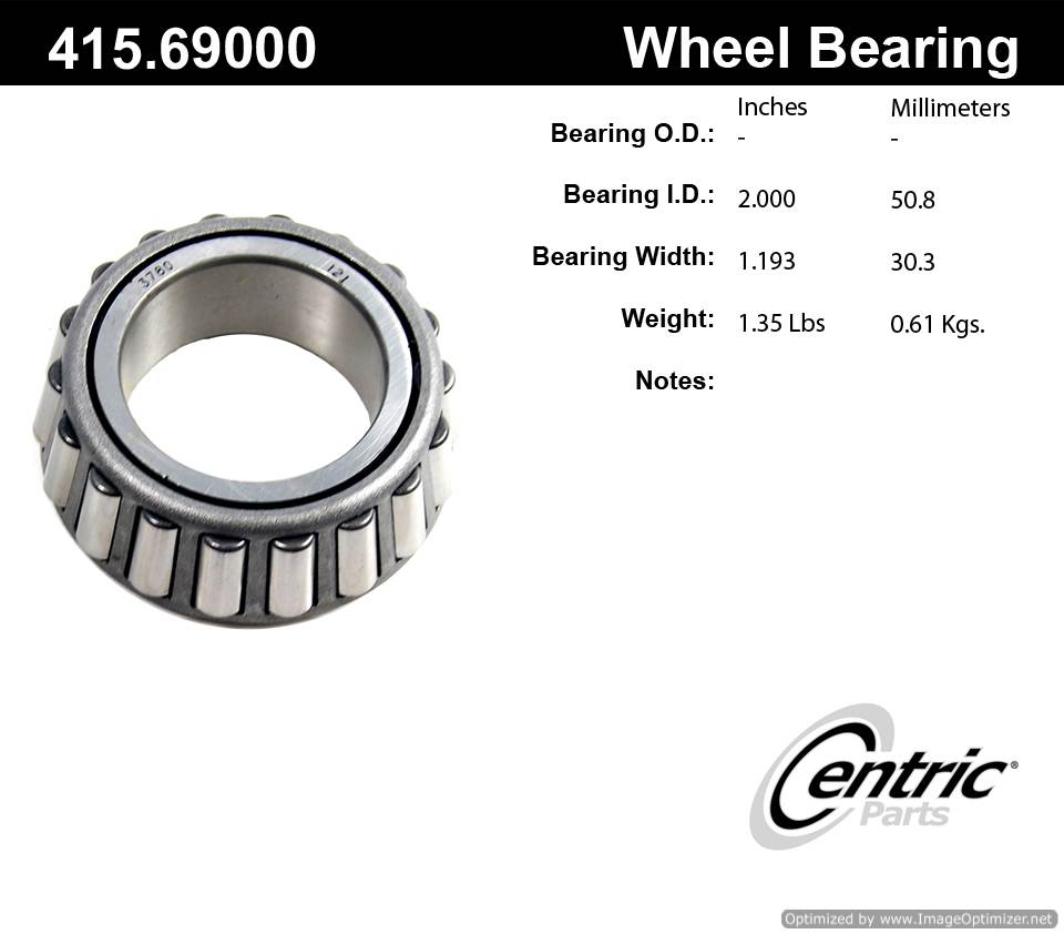 Centric 415.69000 Premium Taper Bearing 805890571834