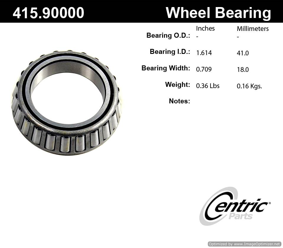 Centric 415.90000E Standard Bearing Cone 805890602965