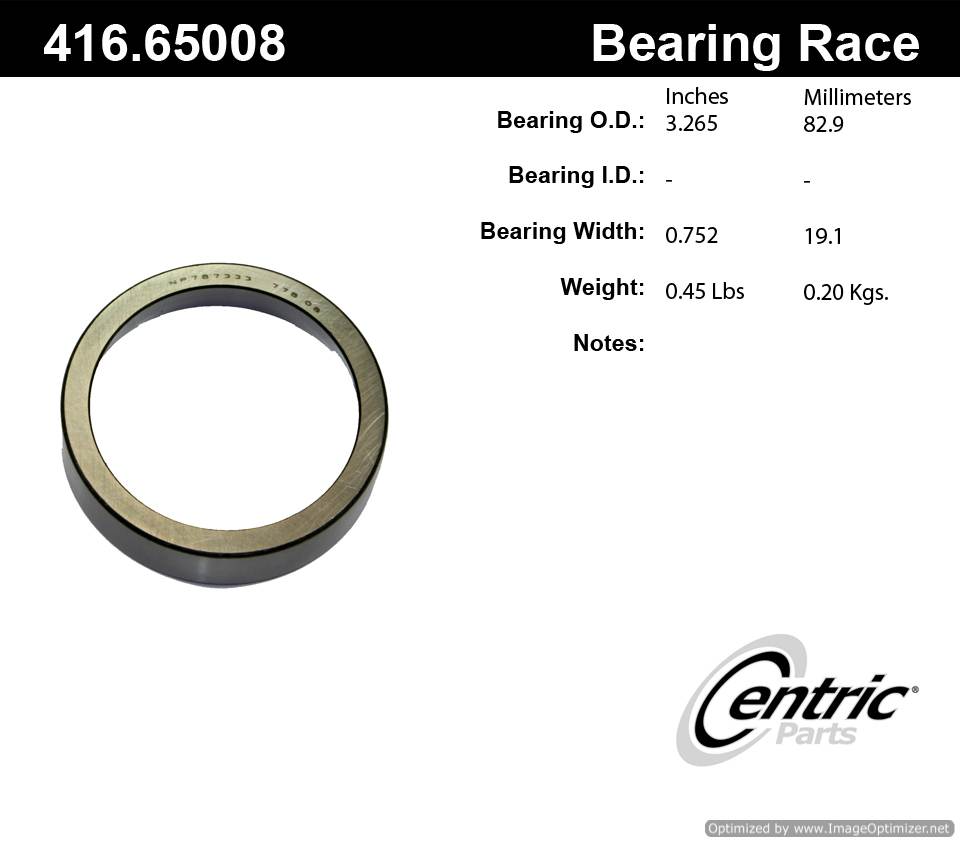 Centric 416.65008 Premium Bearing Race 805890636533