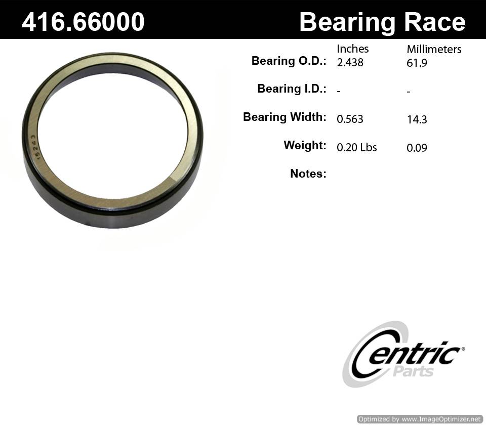 Centric 416.66000E Standard Bearing Race 805890603191
