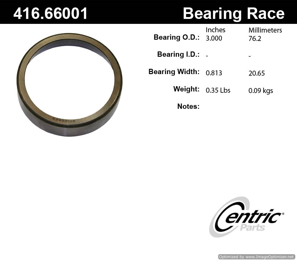 Centric 416.66001E Standard Bearing Race 805890603238