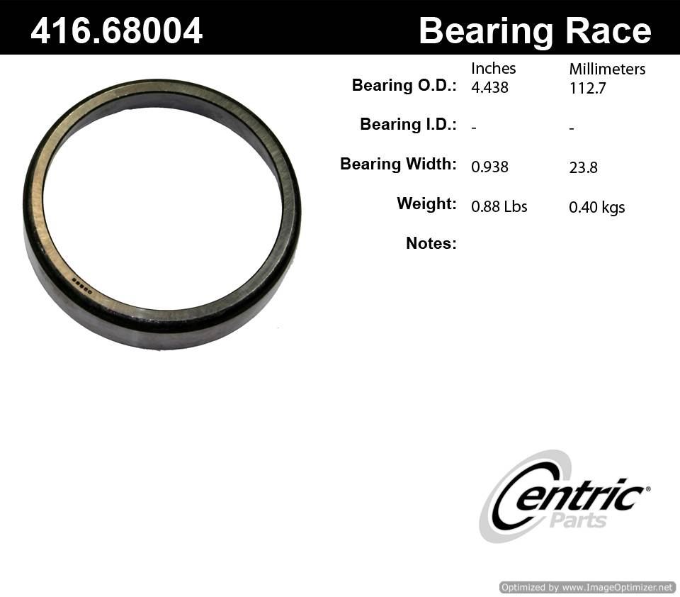 Centric 416.68004E Standard Bearing Race 805890603382