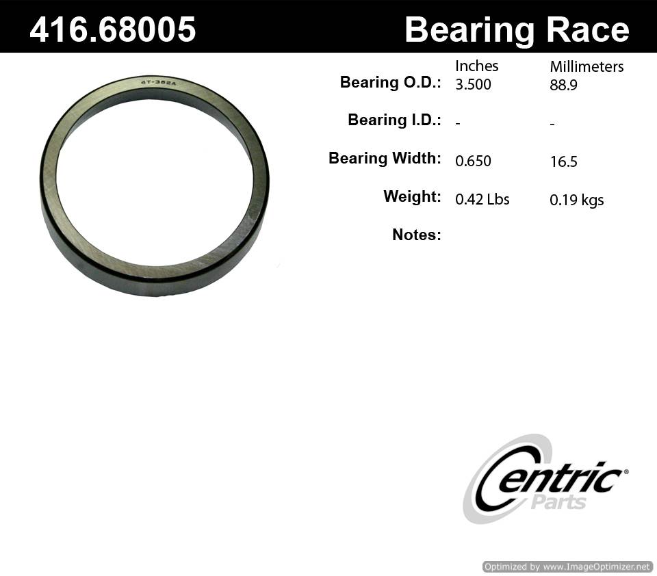 Centric 416.68005E Standard Bearing Race 805890603399