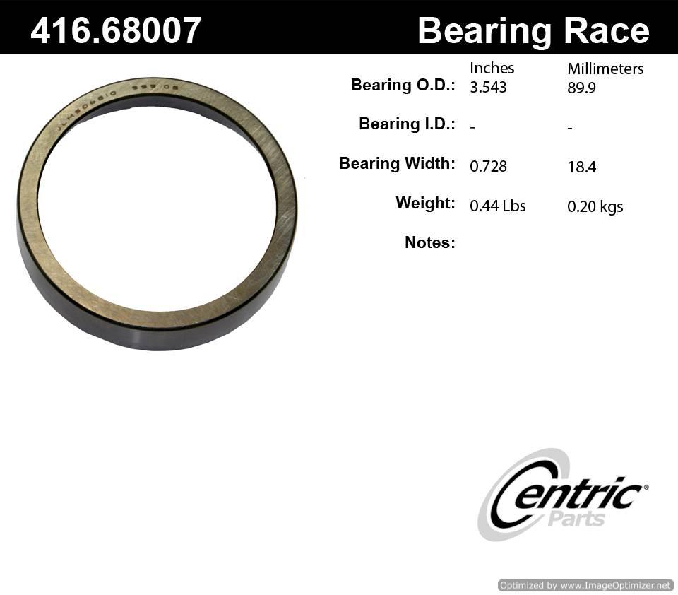 Centric 416.68007 Premium Bearing Race 805890572558