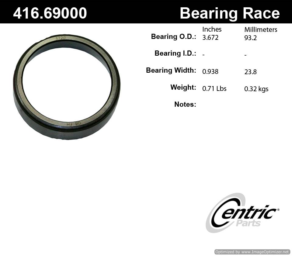 Centric 416.69000E Standard Bearing Race 805890603474