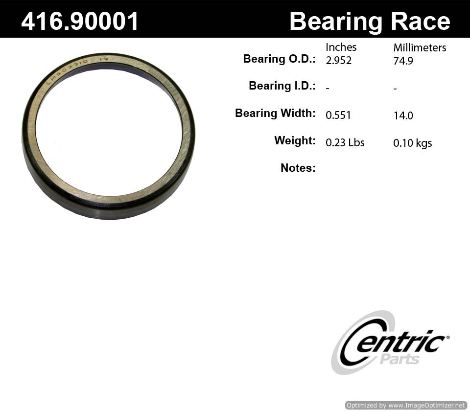 Centric 416.90001 Premium Bearing Race 805890572695