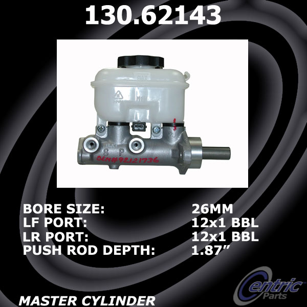130.62143 Premium Brake Master Cyl 805890350682