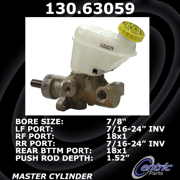 130.63059 Premium Brake Master Cyl 805890168072