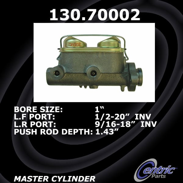 130.70002 Premium Brake Master Cyl 805890010296