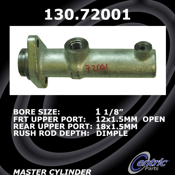 130.72001 Premium Brake Master Cyl 805890010371