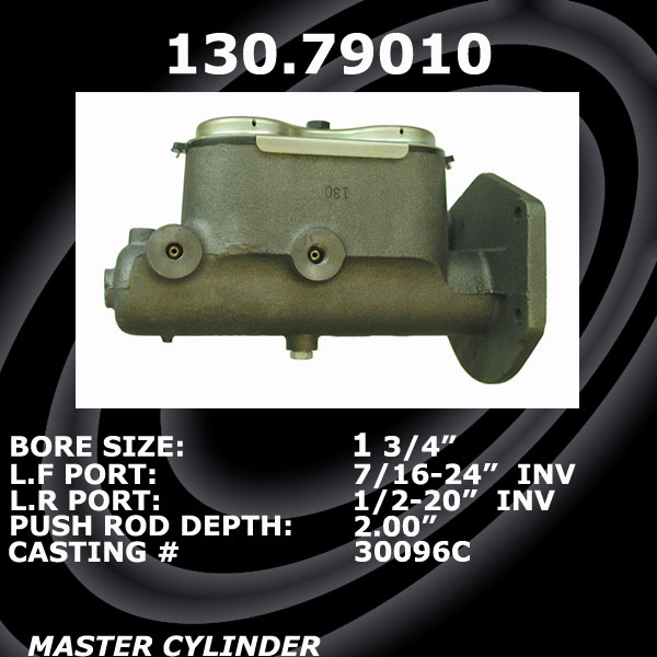 130.79010 Premium Brake Master Cyl 805890010623