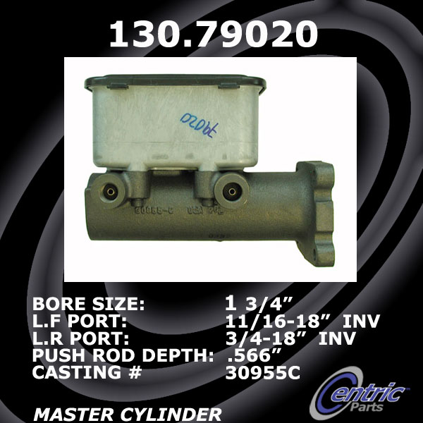 130.79020 Premium Brake Master Cyl 805890010722