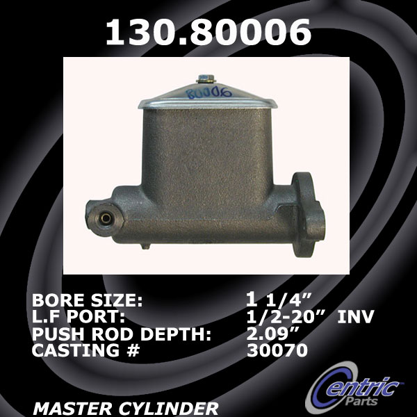 130.80006 Premium Brake Master Cyl 805890010876