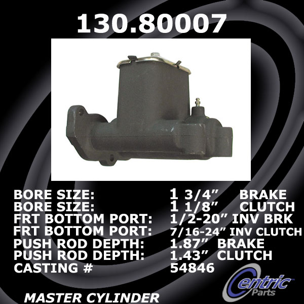 130.80007 Premium Brake Master Cyl 805890010883