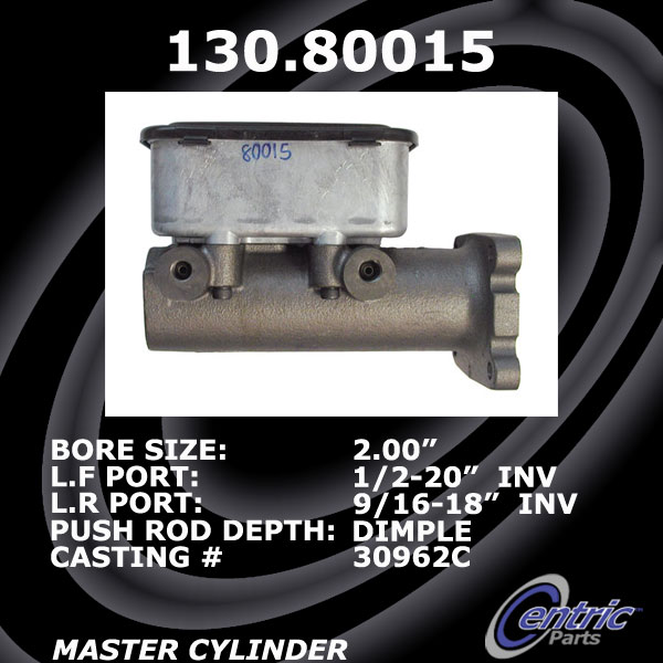 130.80015 Premium Brake Master Cyl 805890010968