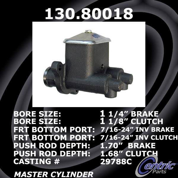 130.80018 Premium Brake Master Cyl 805890010999