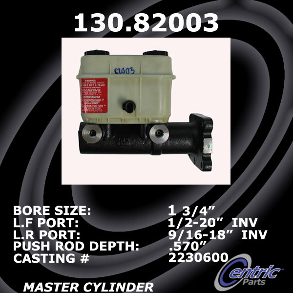 130.82003 Premium Brake Master Cyl 805890011132