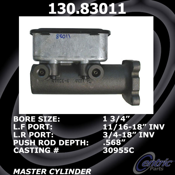 130.83011 Premium Brake Master Cyl 805890011262
