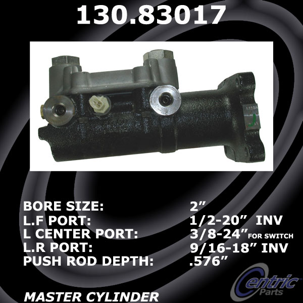 130.83017 Premium Brake Master Cyl 805890011323