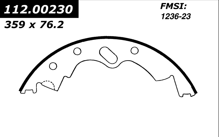 112.00230 Riveted Brake Shoes 805890220534