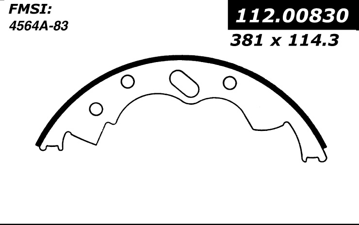 112.00830 Riveted Brake Shoes 805890221524
