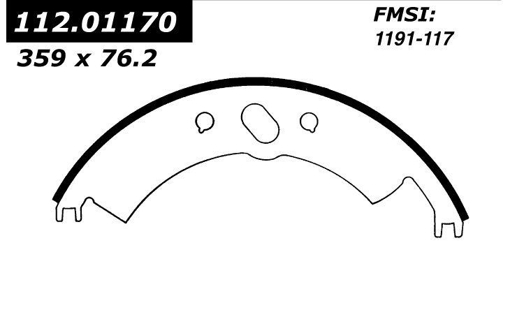 112.01170 Riveted Brake Shoes 805890222514