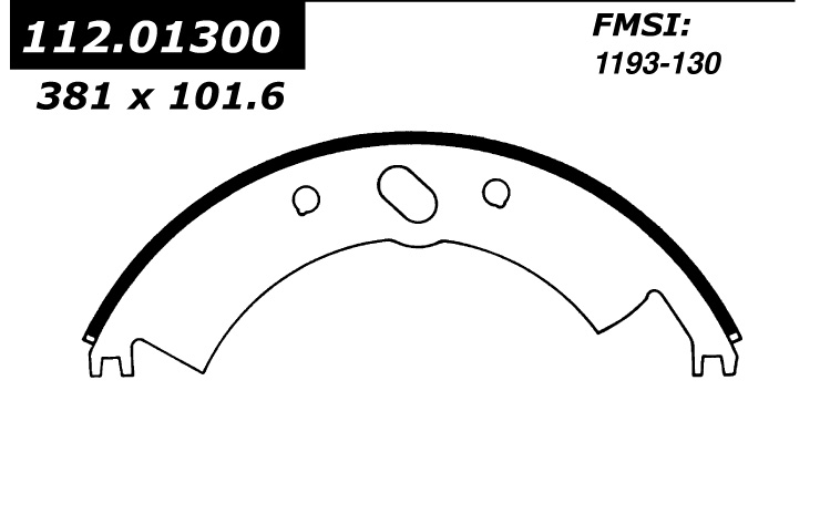 112.01300 Riveted Brake Shoes 805890223214