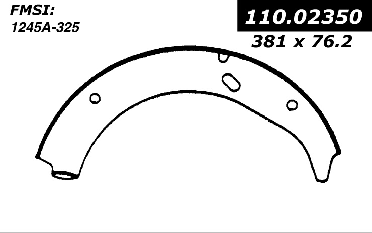 112.02350 Riveted Brake Shoes 805890230144