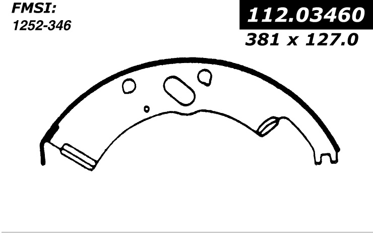 112.03460 Riveted Brake Shoes 805890231424