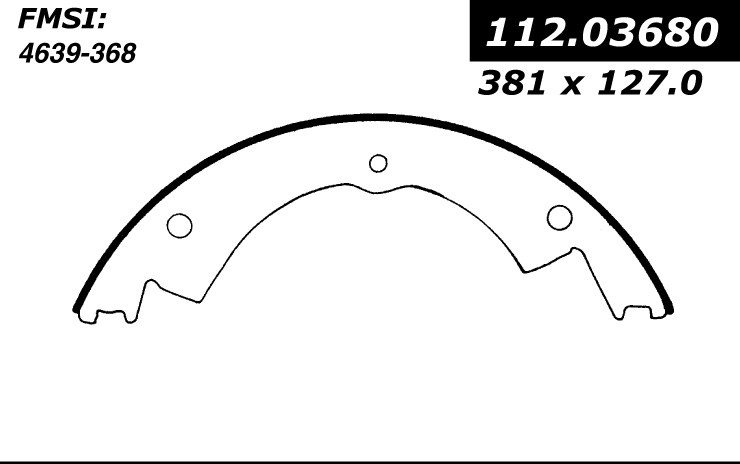 112.03680 Riveted Brake Shoes 805890231714