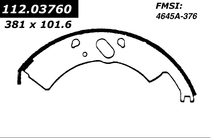 112.03760 Riveted Brake Shoes 805890232124