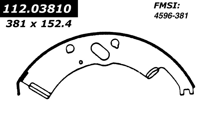 112.03810 Riveted Brake Shoes 805890232414