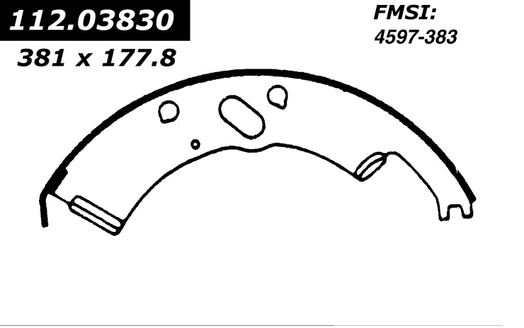 112.03830 Riveted Brake Shoes 805890232704