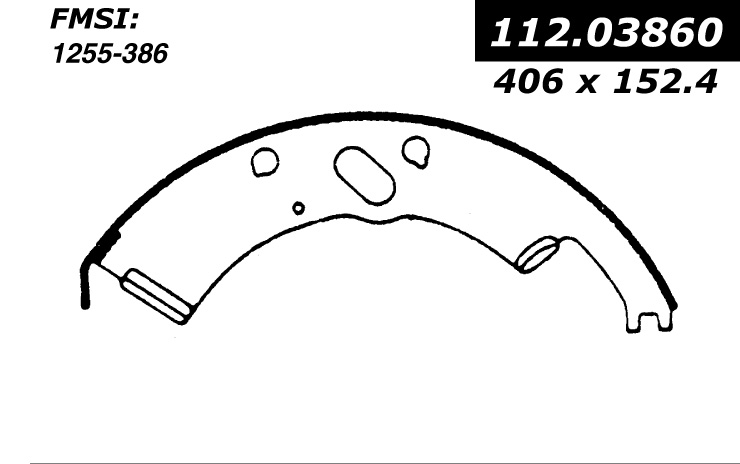 112.03860 Riveted Brake Shoes 805890233404