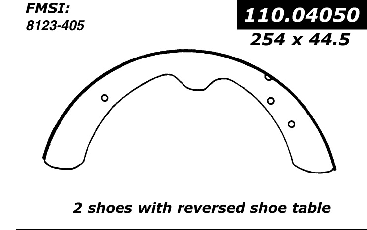 111.04050 Centric Brake Shoes 805890010944