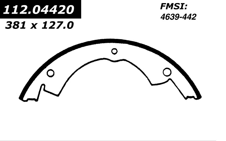 112.04420 Riveted Brake Shoes 805890240624