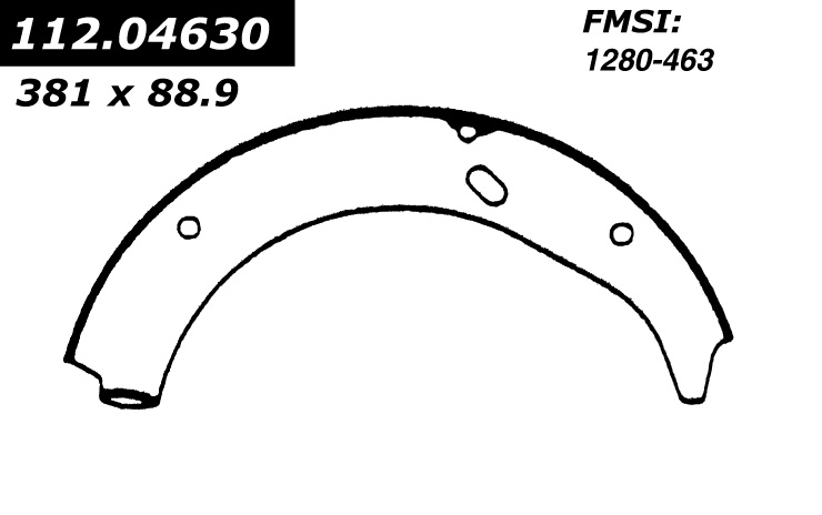 112.04630 Riveted Brake Shoes 805890240914