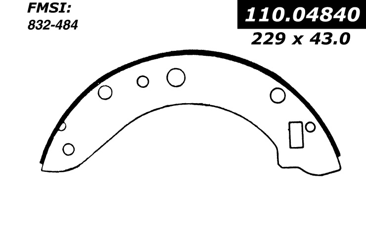 111.04840 Centric Brake Shoes 805890288978