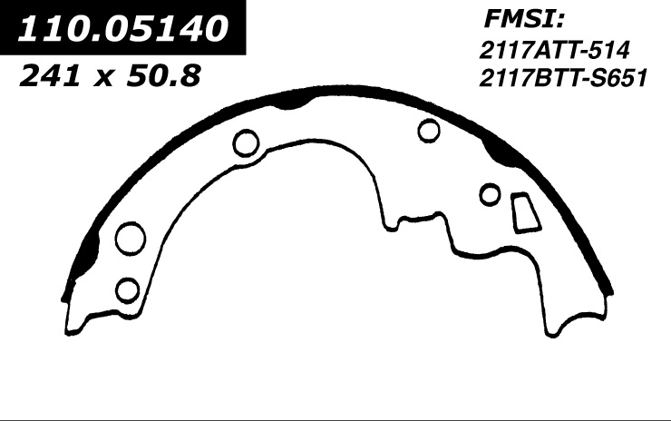 112.05140 Riveted Brake Shoes 805890266914