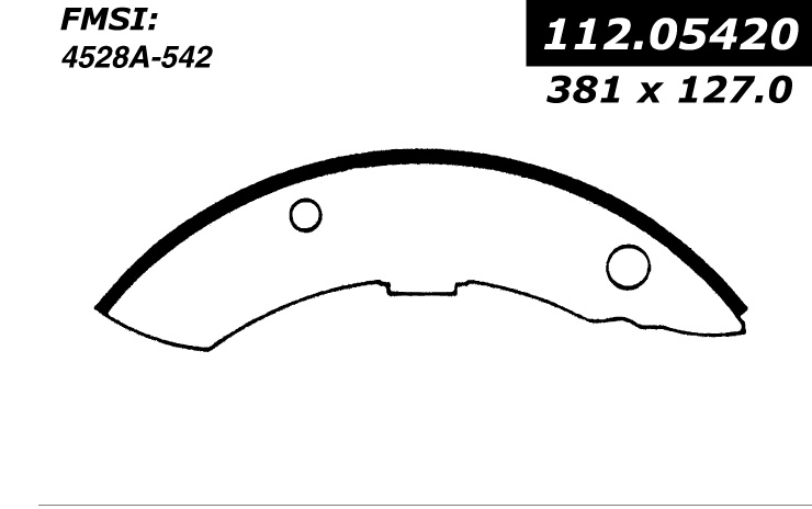 112.05420 Riveted Brake Shoes 805890241034