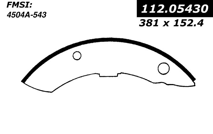 112.05430 Riveted Brake Shoes 805890241324