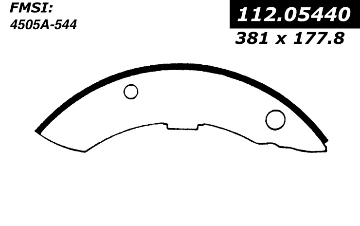 112.05440 Riveted Brake Shoes 805890241614